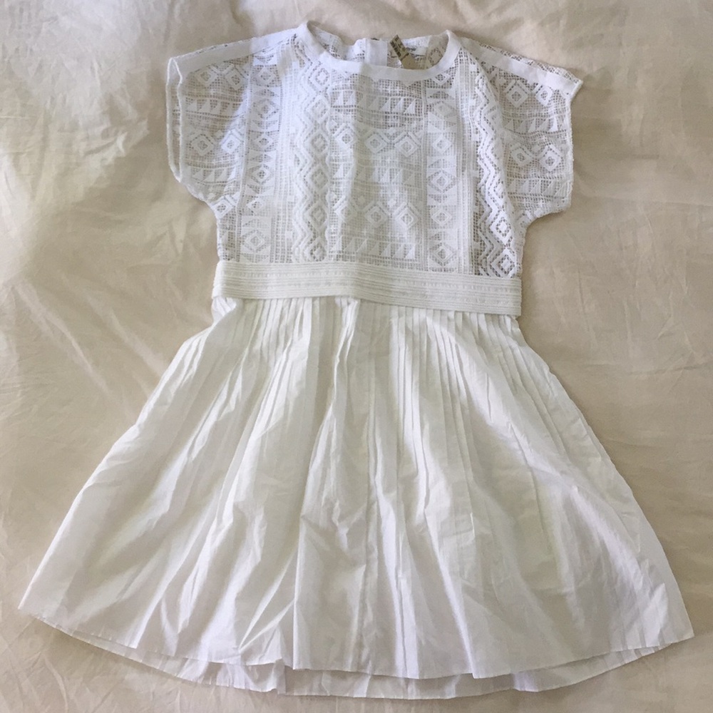 Madewell White Geo Dress